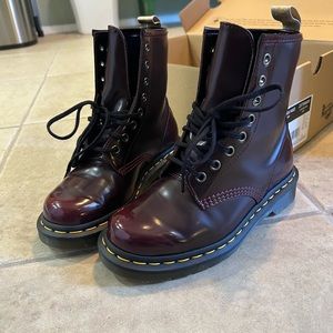 Dr. Martens, size 5, cherry red